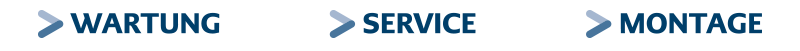 Wartung, Service, Montage